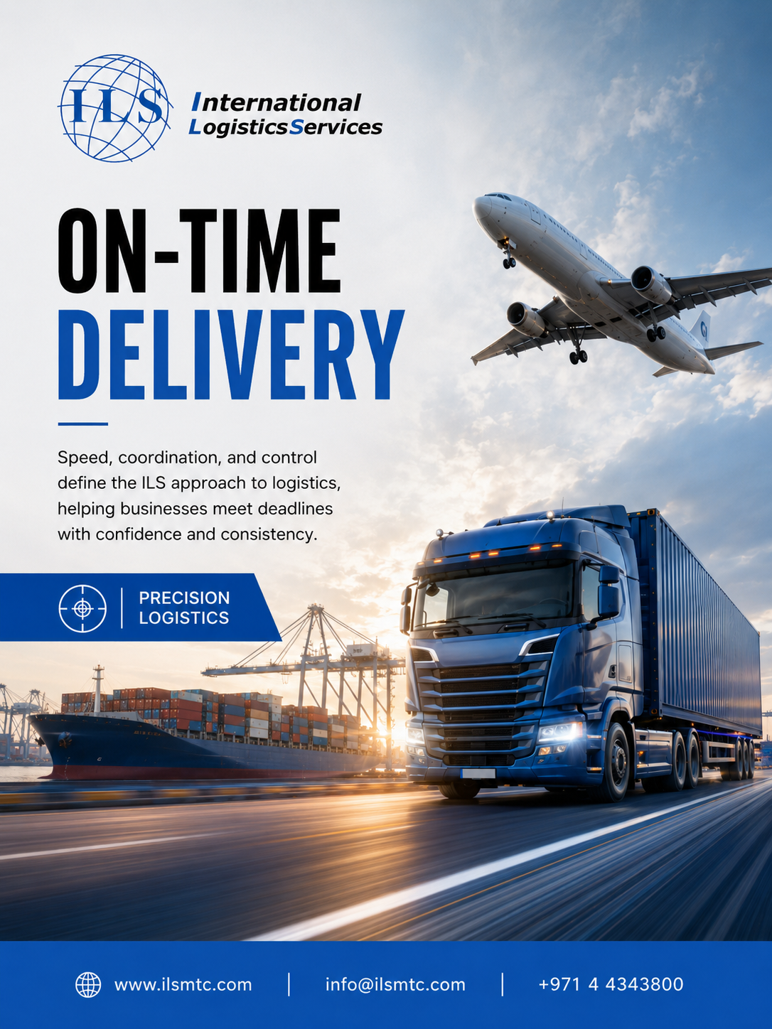 ILS social media design — On-Time Delivery